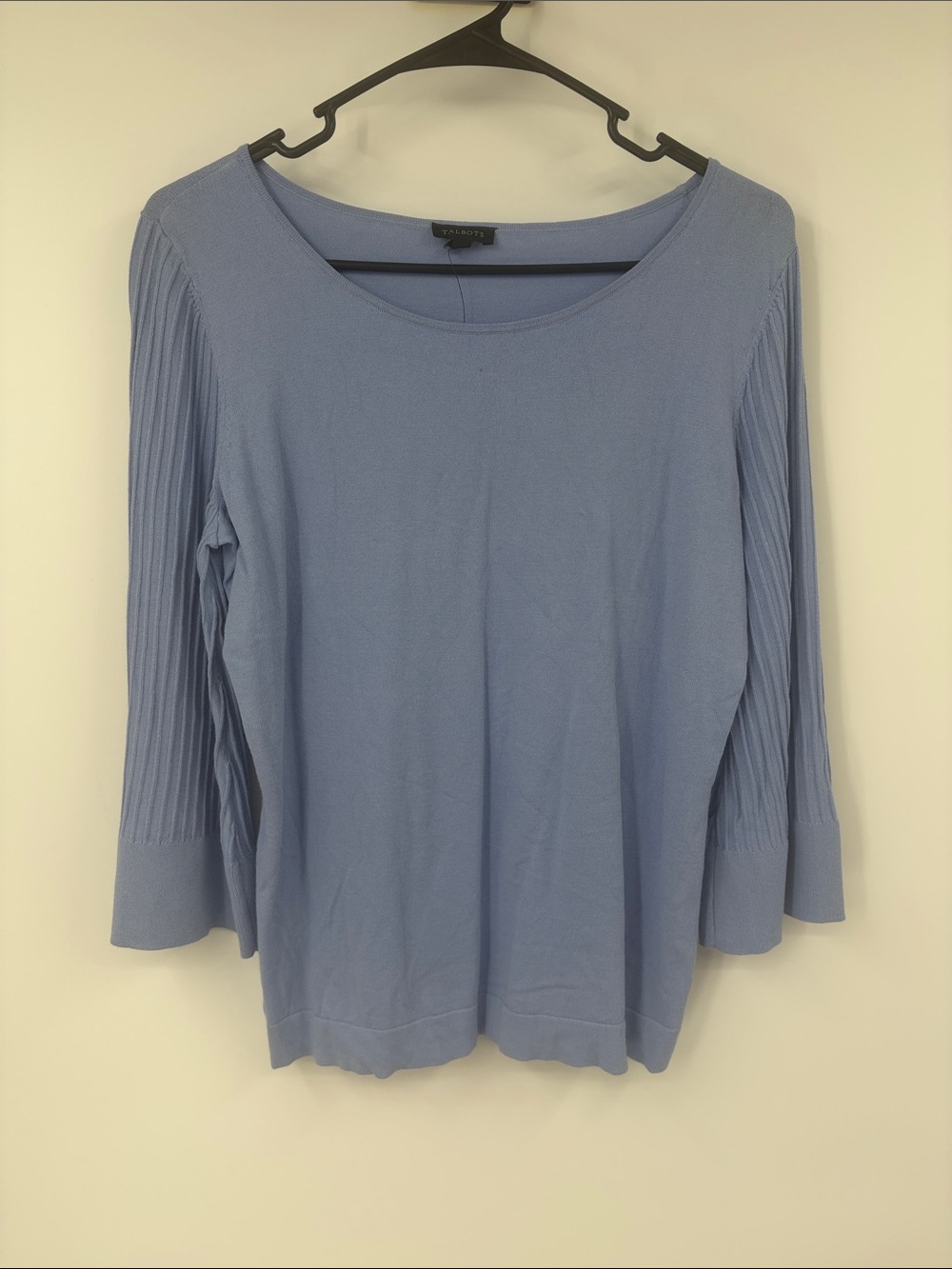 Talbots Periwinkle Blue Scoop Neck Sweater Size Medium